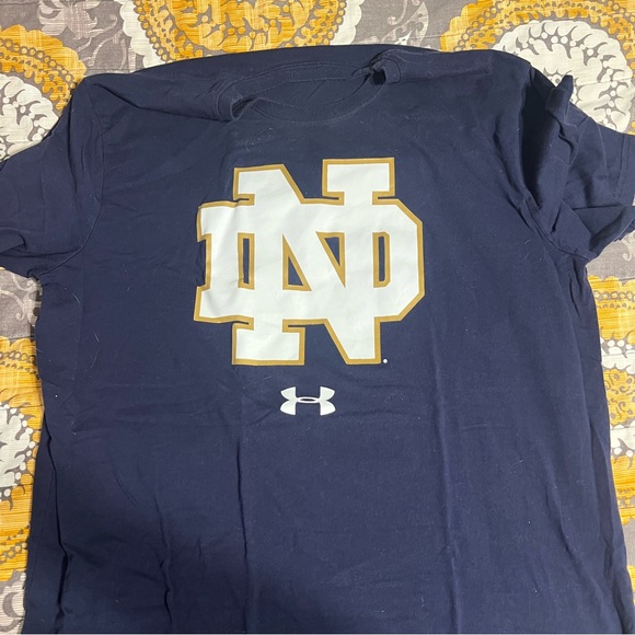 Notre Dame Under Armour T-Shirt (Medium) - Picture 1 of 2